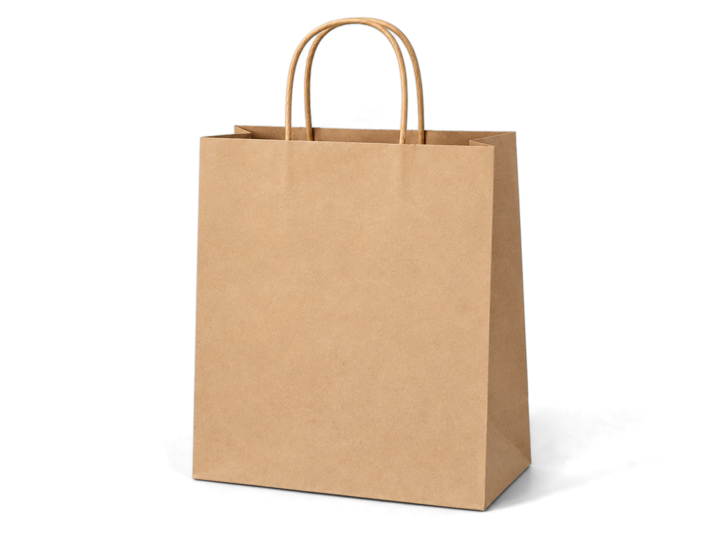 Custom carry bag, kraft