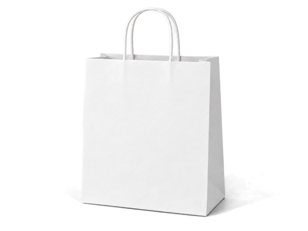 Custom carry bag, white